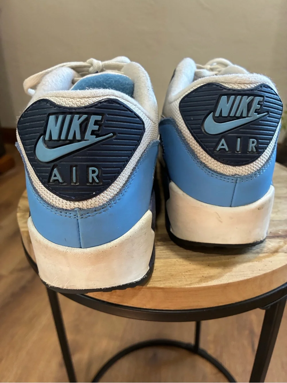 Nike Air Max Men's UNC Sneakers - White, Navy & North Carolina Blue